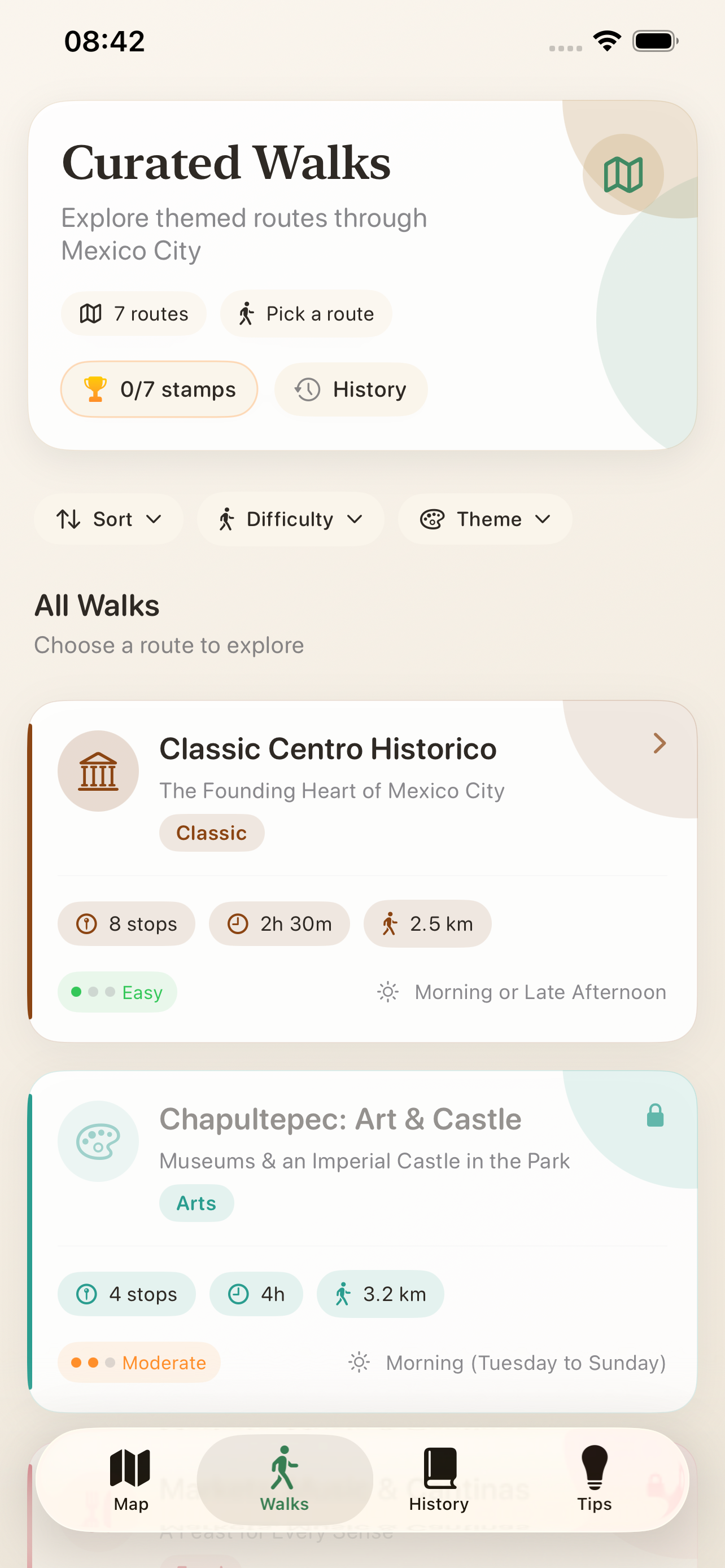 Curated Walks