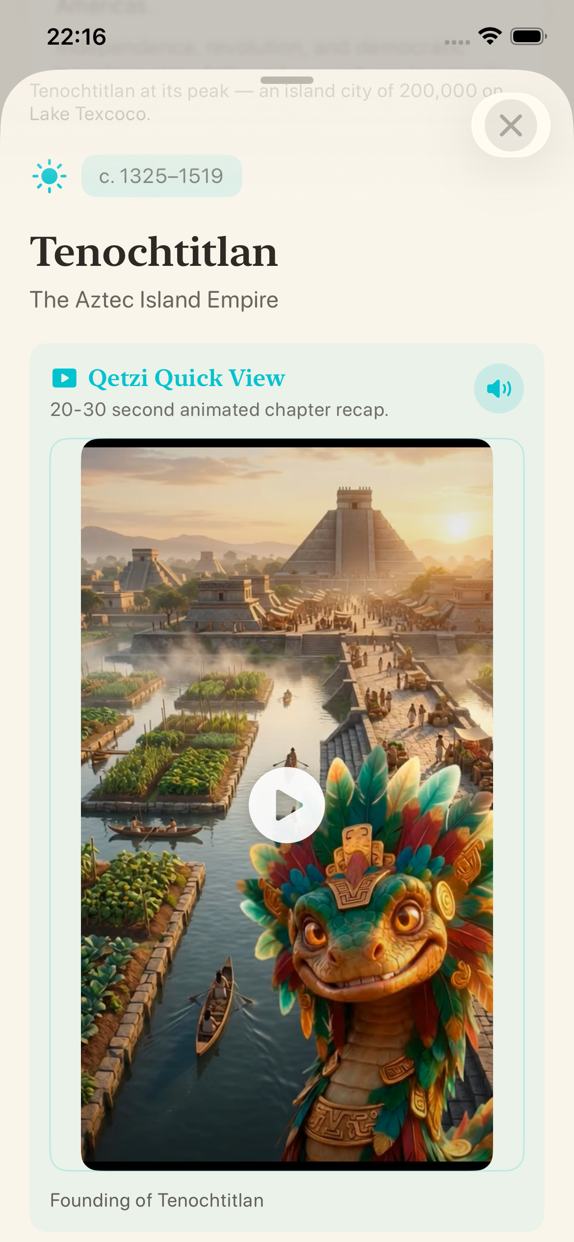 Tenochtitlan Story